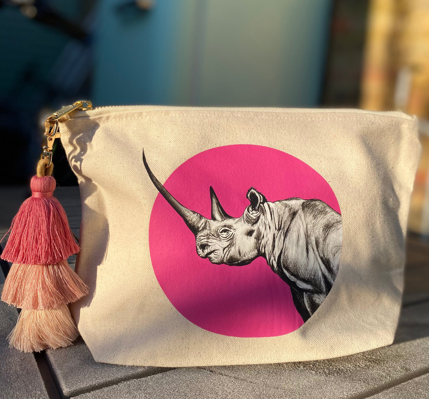 Pink Rhino Pouch