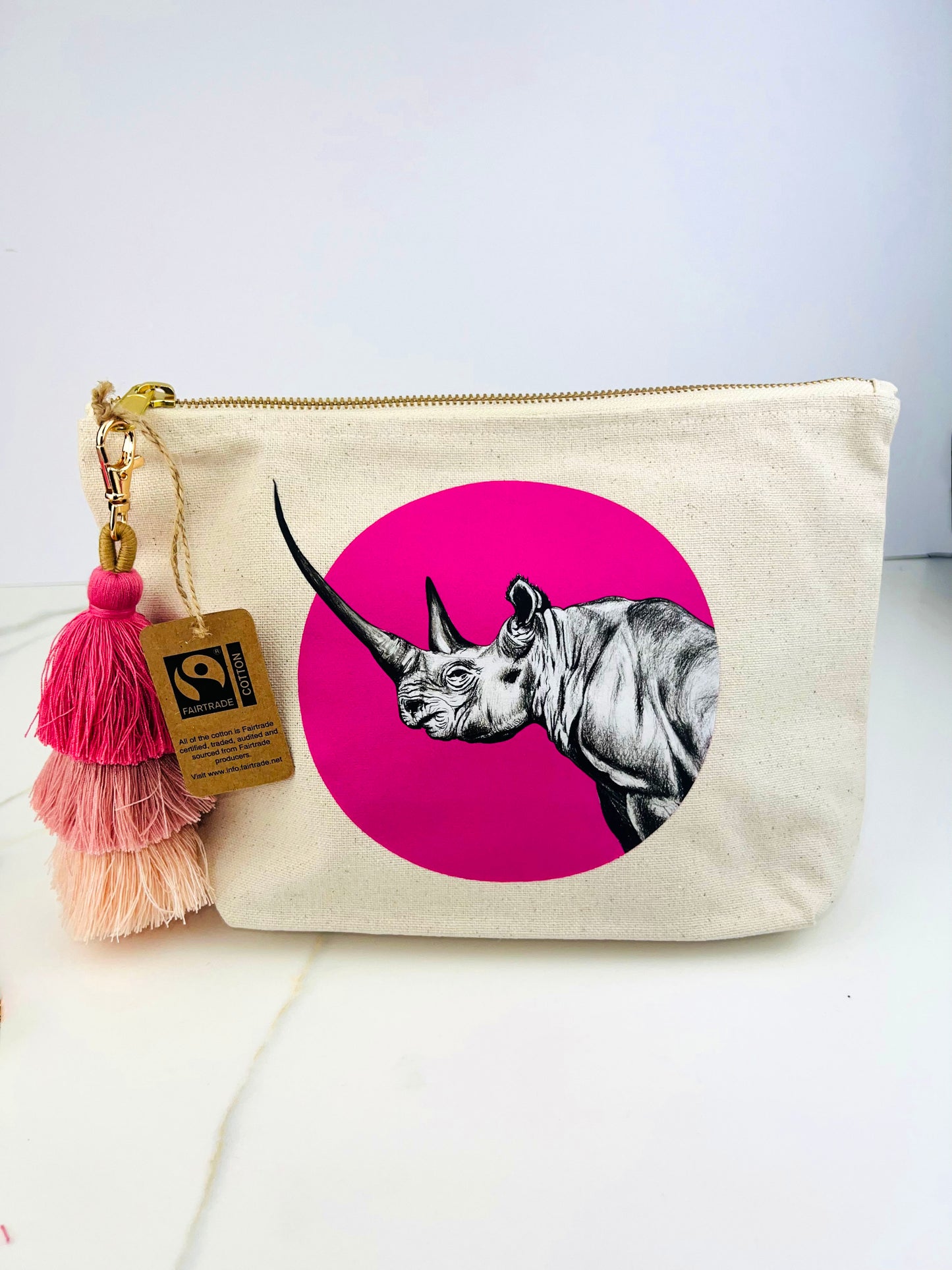 Pink Rhino Pouch