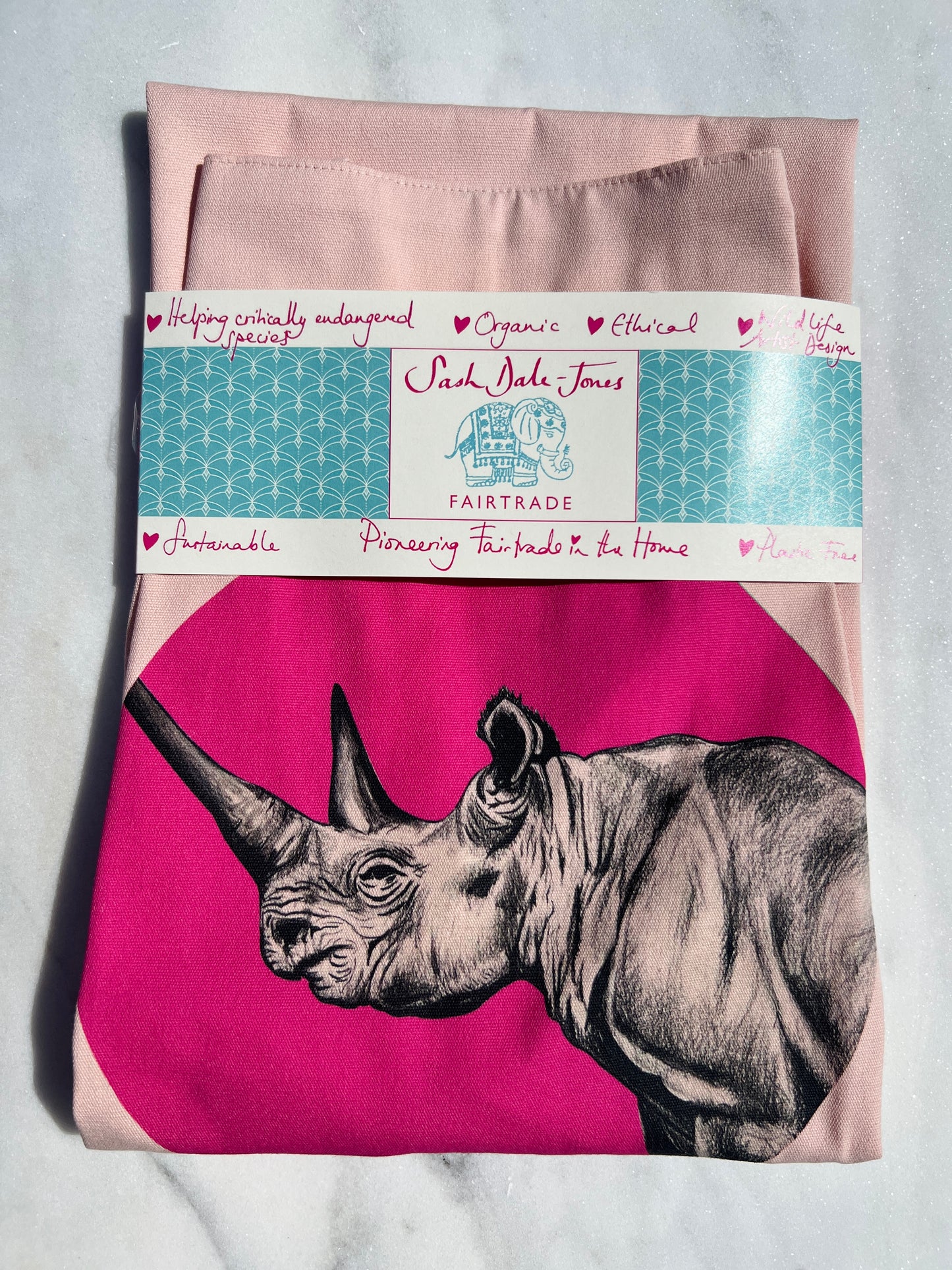 Sustainable PINK Wildlife Apron